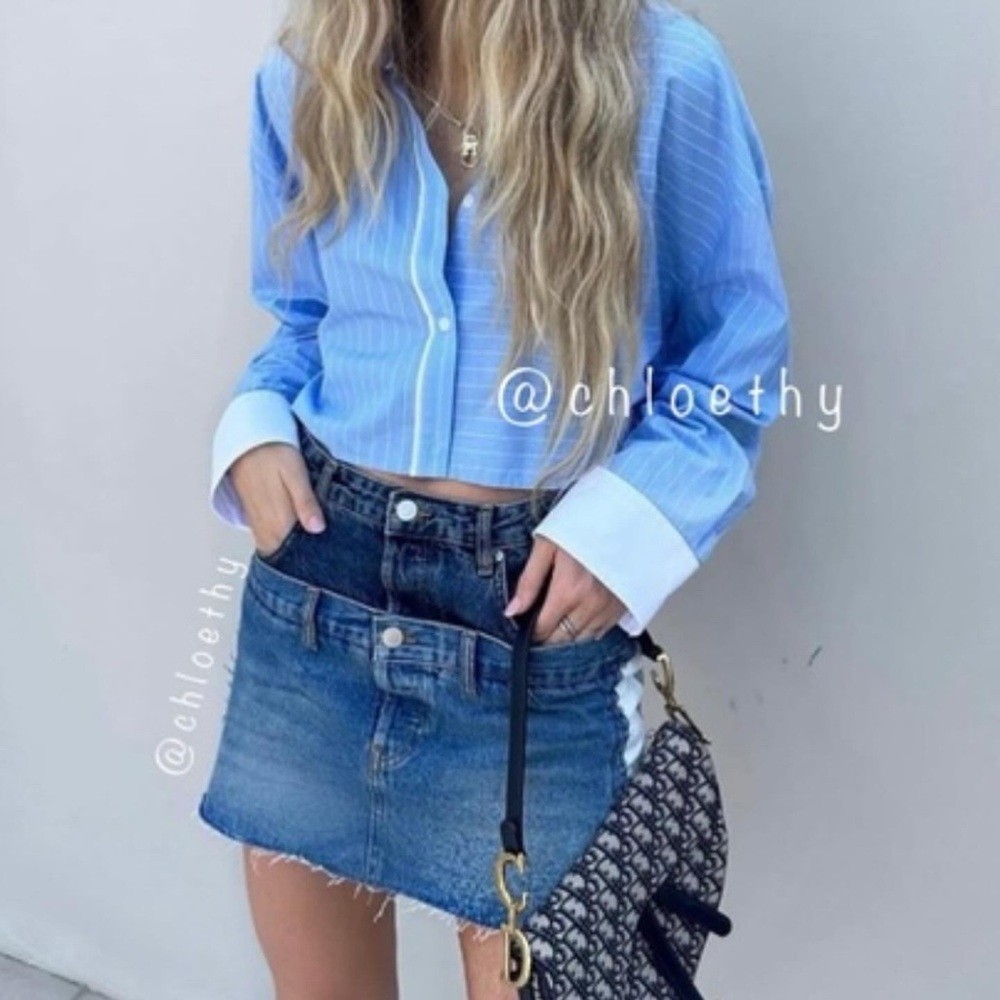 Zara denim skirt